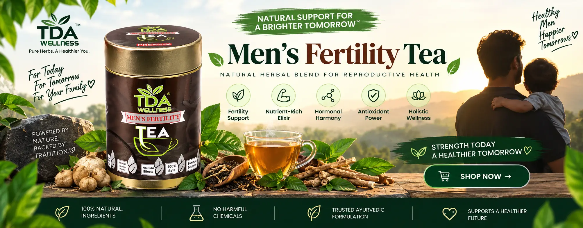 TDA Wellness Mens Fertility Tea